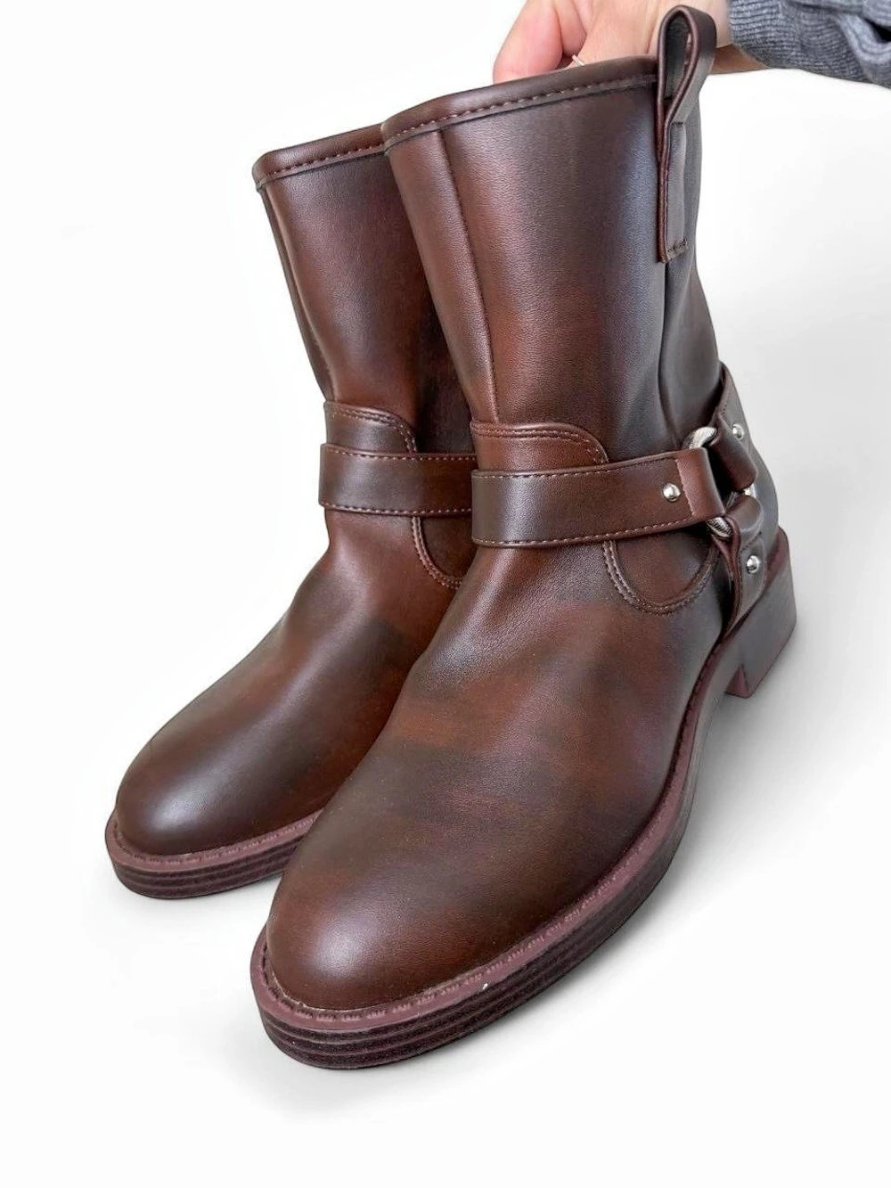DV Dolce Vita Pondo Moto Boot Brown US 7